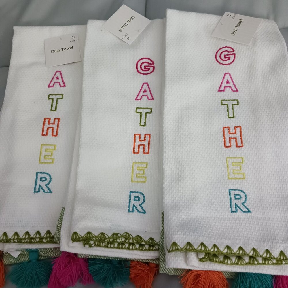 6 Thanksgiving kitchen/ hand towels